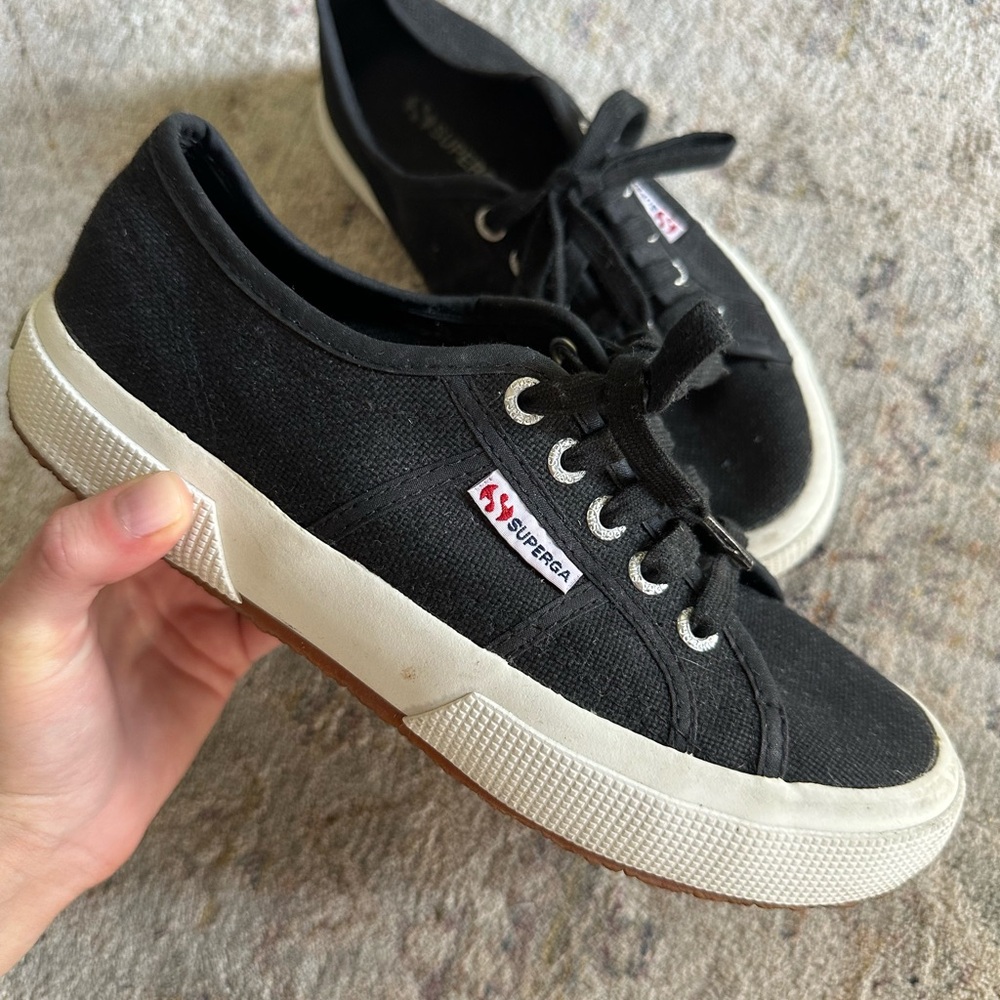 Superga 2750 Cotu Classic Canvas Sneakers, Black